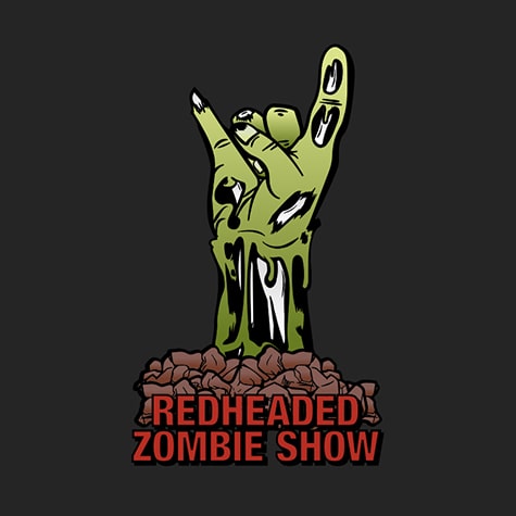 RedHeaded Zombie Show Logo Virtical (2019)